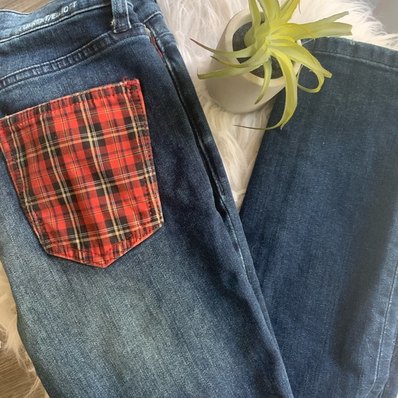 Current Elliot Stiletto Plaid Pocket jeans 28 - Picture 4 of 8